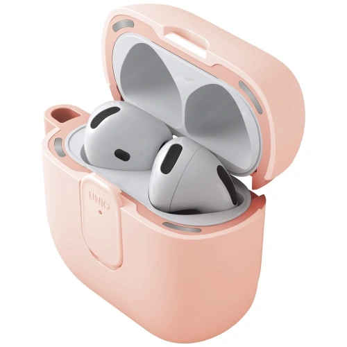 Etui UNIQ Clyde do Apple AirPods 4 Lock Case różowy