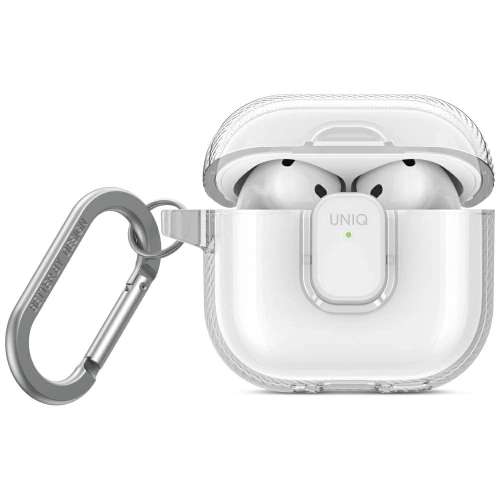Etui UNIQ Glase Pro do Apple AirPods 4 Lock Case przezroczysty