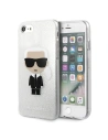 Etui Karl Lagerfeld KLHCI8TPUTRIKSL Apple iPhone SE 2022/SE 2020/8/7 srebrny/silver Glitter Ikonik Karl