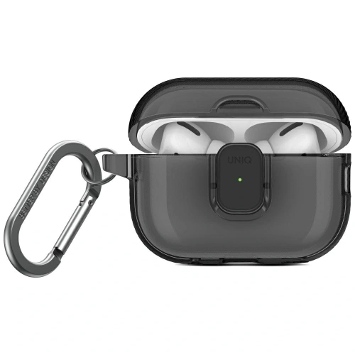 Etui UNIQ Glase Pro do Apple AirPods Pro 2 Lock Case dymny