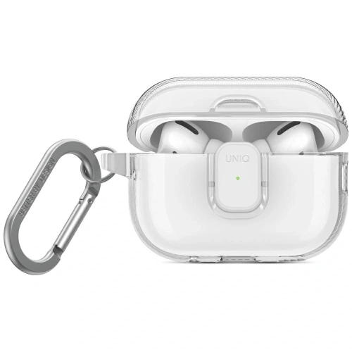 Etui UNIQ Glase Pro do Apple AirPods Pro 2 Lock Case przezroczysty