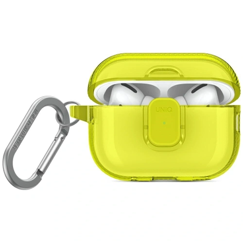 Etui UNIQ Glase Pro do Apple AirPods Pro 2 Lock Case żółty