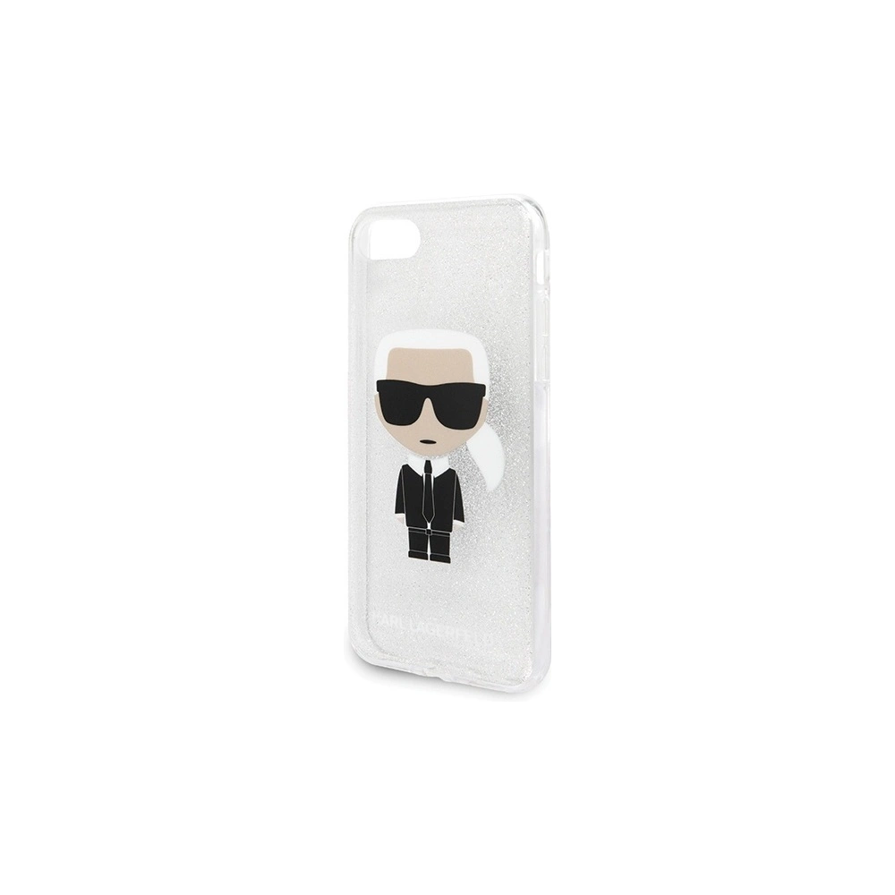 Hurtownia GSM - Etui Karl Lagerfeld KLHCI8TPUTRIKSL Apple iPhone SE 2022/SE 2020/8/7 stříbrný/silver Glitter Ikonik Karl - KLD298SLV - {ean13} - Hurt