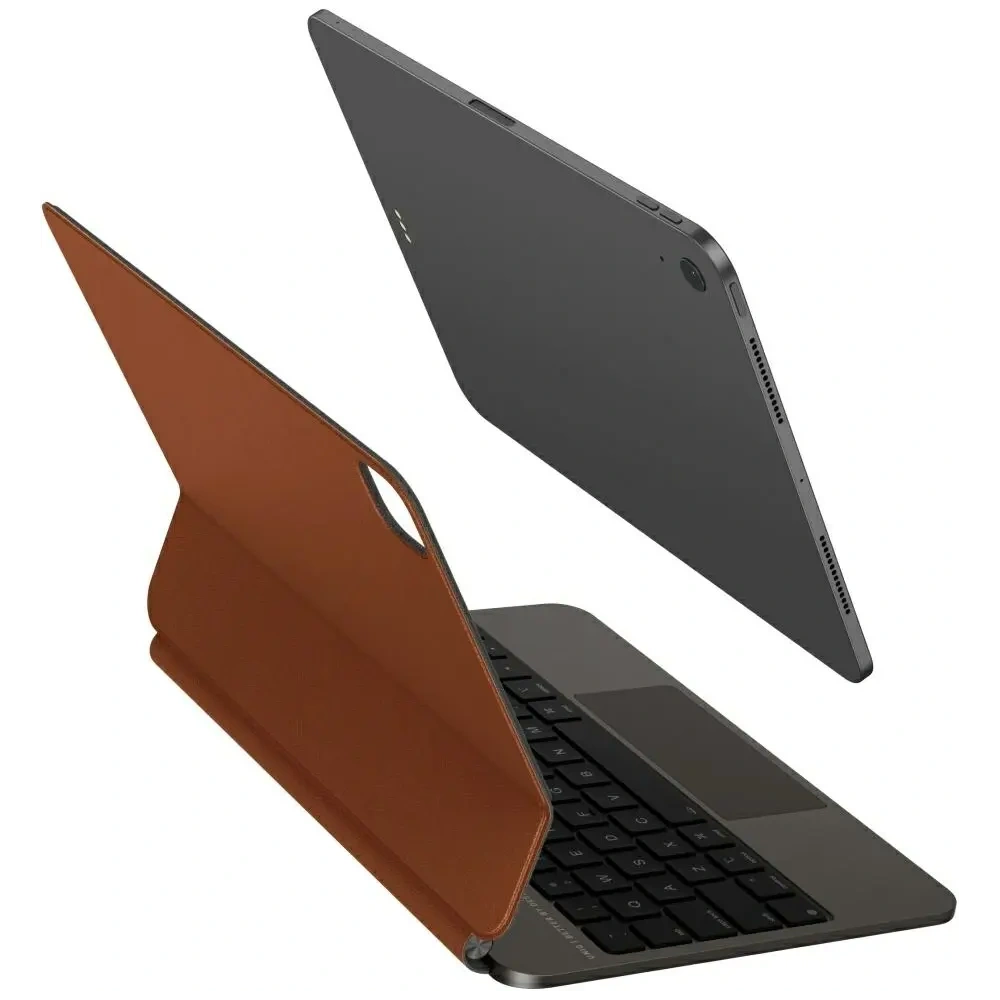 Etui UNIQ Venno Pro Magnetic Smart z klawiaturą do Apple iPad Air 11" 2024/2025 / iPad Air 10.9" 2022/2020 / iPad Pro 11" 2022/2021 caramel