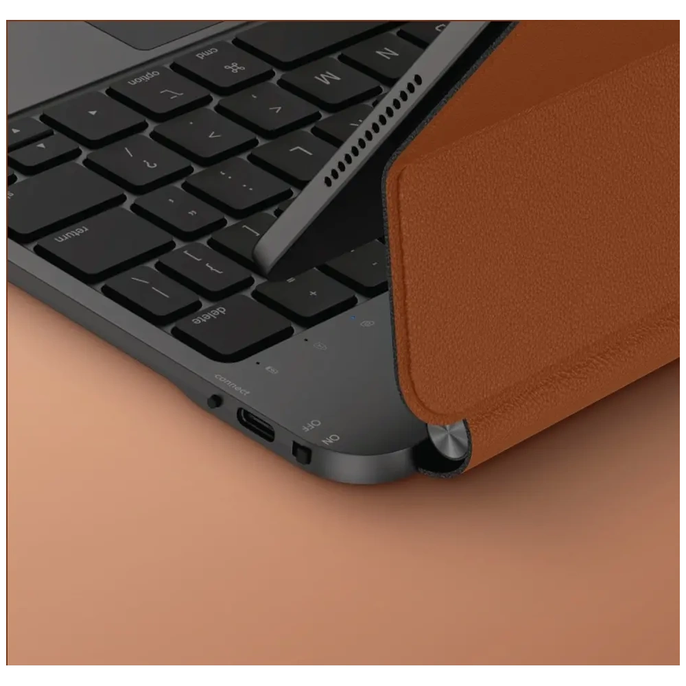 Etui UNIQ Venno Pro Magnetic Smart z klawiaturą do Apple iPad Air 11" 2024/2025 / iPad Air 10.9" 2022/2020 / iPad Pro 11" 2022/2021 caramel