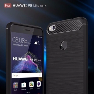 Kaufen Etui HS Case SOLID TPU Huawei P8 Lite 2017 Schwarz + Glas - 5903068631887 - HSC005 - Home Screen
