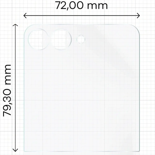 Folia matowa Bizon Glass Film Sun Duo do Samsung Galaxy Z Flip7 [2 PACK]