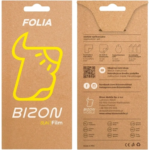 Folia matowa Bizon Glass Film Sun Duo do Samsung Galaxy Z Flip7 [2 PACK]