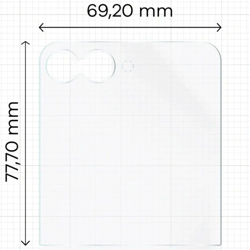 Folia matowa Bizon Glass Film Sun Duo do Samsung Galaxy Z Flip7 FE [2 PACK]