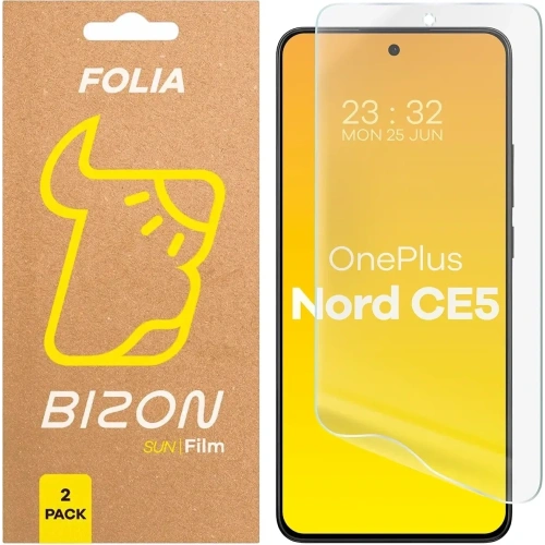 Folia matowa Bizon Glass Film Sun Duo do OnePlus Nord CE5 5G [2 PACK]