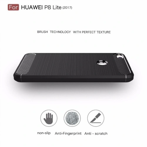 Kup Etui HS Case SOLID TPU Huawei P8 Lite 2017 Black + Szkło - 5903068631887 - HSC005 - Home Screen