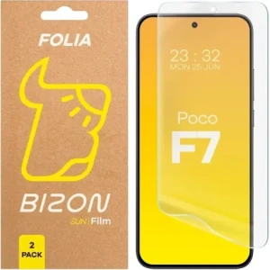 Folia matowa Bizon Glass Film Sun Duo do Xiaomi POCO F7 [2 PACK]
