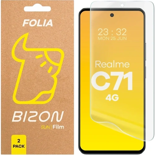 Folia matowa Bizon Glass Film Sun Duo do Realme C71 4G [2 PACK]