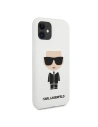 Wholesale Karl Lagerfeld KLHCN61SLFKWH Apple iPhone 11 hardcase white Silicone Iconic - KLD300WHT - {ean13} - Hurt