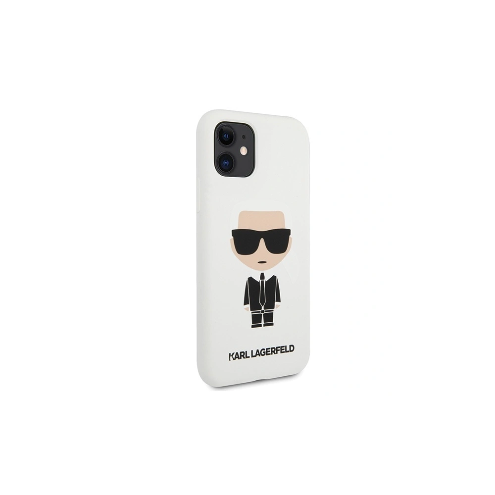Wholesale Karl Lagerfeld KLHCN61SLFKWH Apple iPhone 11 hardcase white Silicone Iconic - KLD300WHT - {ean13} - Hurt