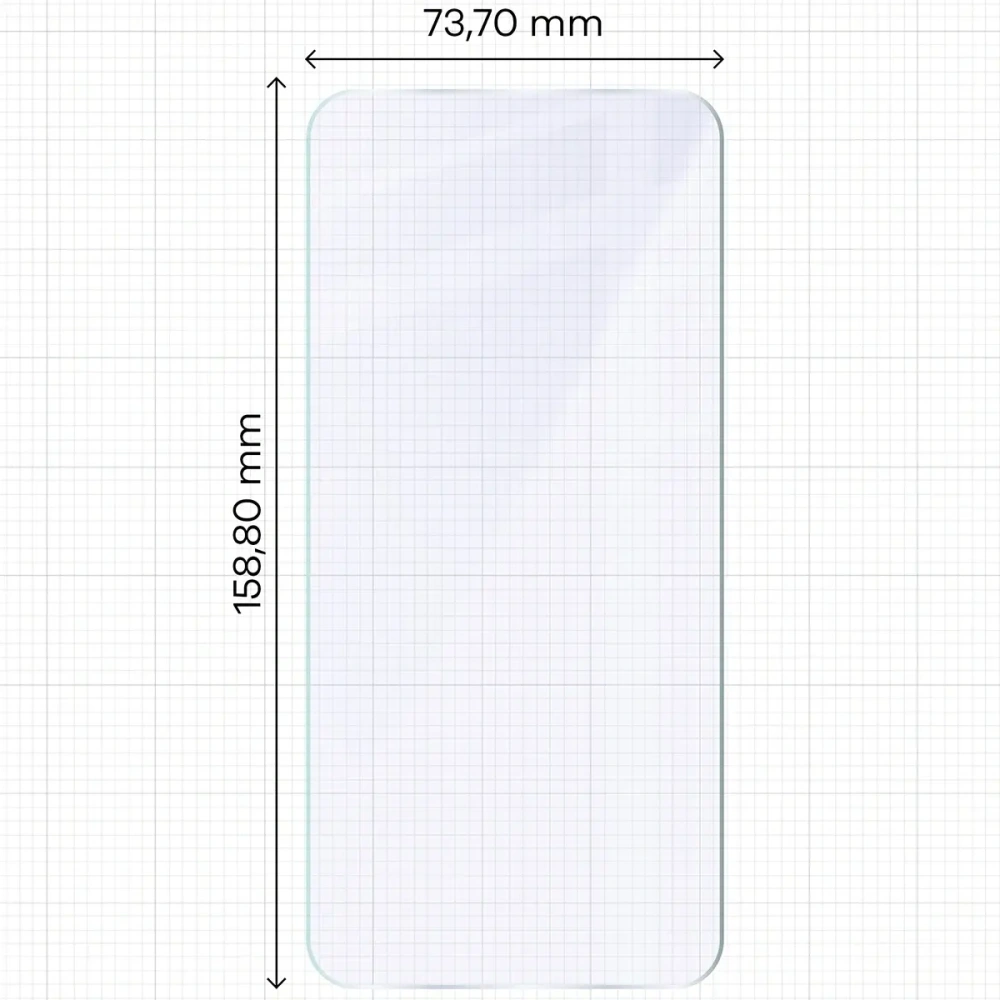 Elastyczne szkło hybrydowe Bizon Glass Mule do Xiaomi POCO F7