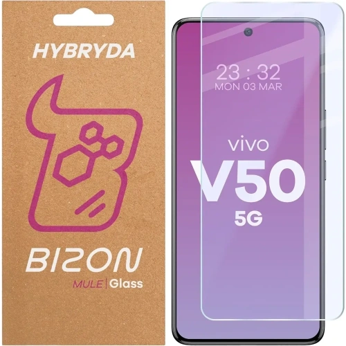 Elastyczne szkło hybrydowe Bizon Glass Mule do Vivo V50 5G