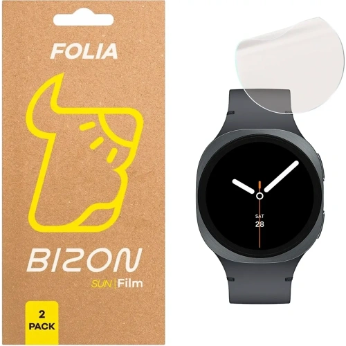 Folia matowa Bizon Glass Watch Film Sun Duo do Samsung Galaxy Watch 8 40mm [2 PACK]