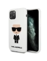 Etui Karl Lagerfeld KLHCN65SLFKWH Apple iPhone 11 Pro Max hardcase bílý/white Silicone Iconic