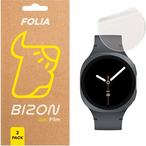 Folia matowa Bizon Glass Watch Film Sun Duo do Samsung Galaxy Watch 8 44mm [2 PACK]