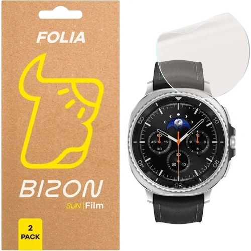 Folia matowa Bizon Glass Watch Film Sun Duo do Samsung Galaxy Watch 8 Classic 46mm [2 PACK]