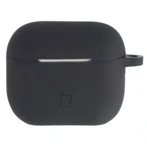 Silikonowe etui z karabińczykiem Bizon Case Headphone Silicone do Apple AirPods 3 czarne