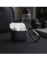Silikonowe etui z karabińczykiem Bizon Case Headphone Silicone do Apple AirPods 3 czarne