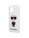 Hurtownia GSM - Etui Karl Lagerfeld KLHCN65SLFKWH Apple iPhone 11 Pro Max hardcase bílý/white Silicone Iconic - KLD301WHT - {ean13} - Hurt