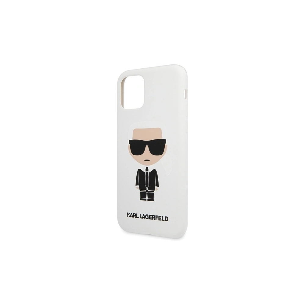 Hurtownia GSM - Etui Karl Lagerfeld KLHCN65SLFKWH Apple iPhone 11 Pro Max hardcase bílý/white Silicone Iconic - KLD301WHT - {ean13} - Hurt
