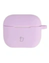 Silikonowe etui z karabińczykiem Bizon Case Headphone Silicone do Apple AirPods 3 lawendowe