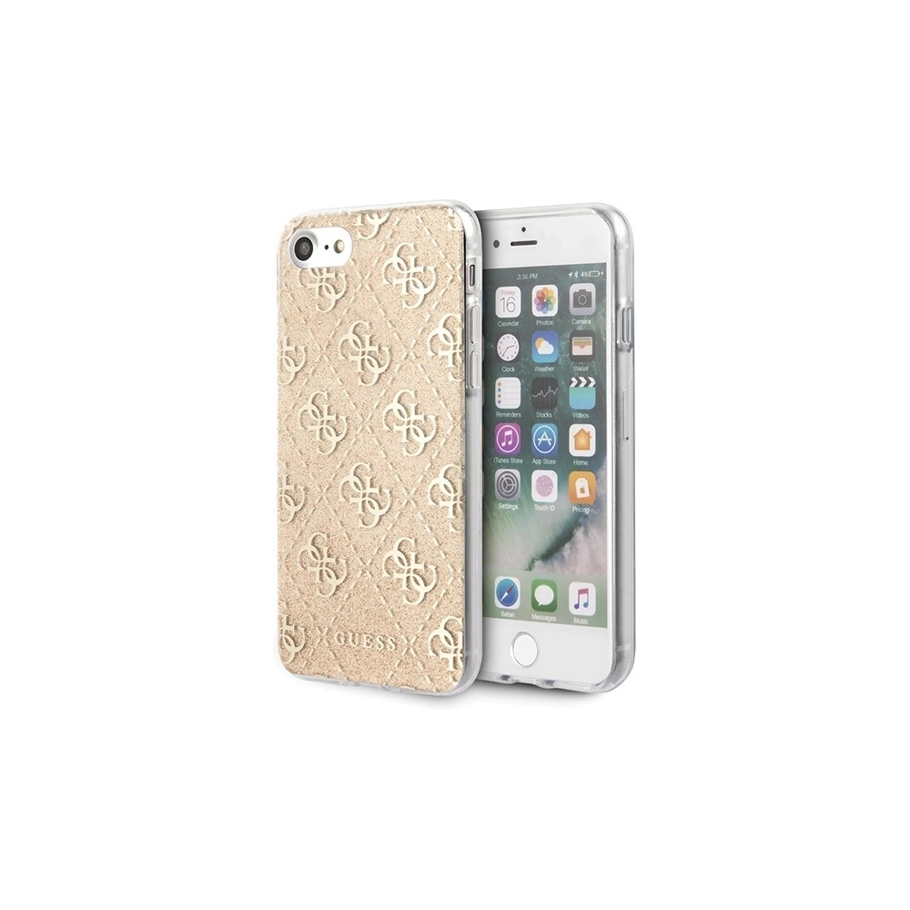 Hurtownia GSM - Etui Guess GUHCI8PCU4GLGO Apple iPhone SE 2022/SE 2020/8/7 gold/hartes Gehäuse 4G Glitter - GUE525GLD - {ean13} - Hurt