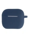 Silikonowe etui z karabińczykiem Bizon Case Headphone Silicone do Apple AirPods 3 granatowe