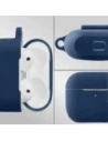 Silikonowe etui z karabińczykiem Bizon Case Headphone Silicone do Apple AirPods 3 granatowe