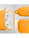Silikonowe etui z karabińczykiem Bizon Case Headphone Silicone do Apple AirPods 3 marchewkowe