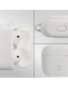 Silikonowe etui z karabińczykiem Bizon Case Headphone Silicone do Apple AirPods 3 białe