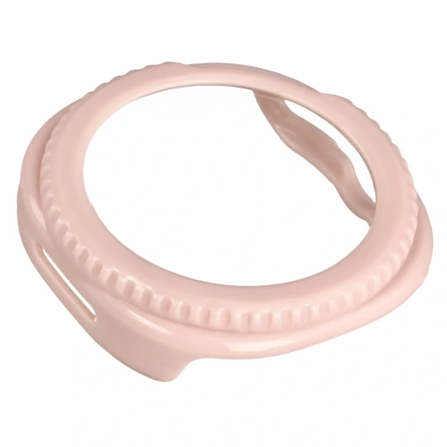 Etui ze szkłem do zegarka Bizon Case+Glass Watch do Samsung Galaxy Watch 8 Classic 46mm różowe