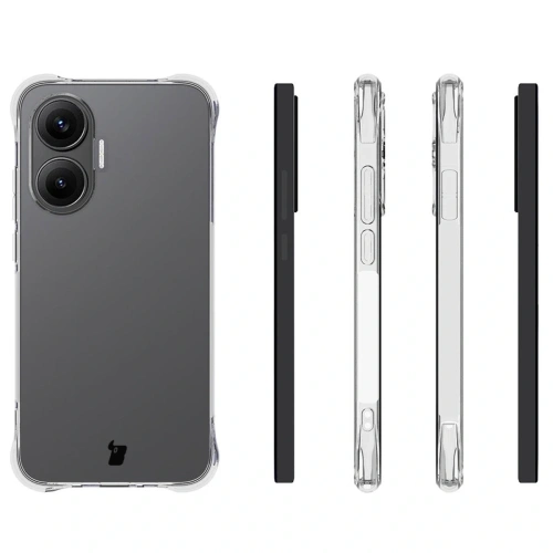 Elastyczne etui Bizon Case Salpa do Xiaomi POCO F7 przezroczyste