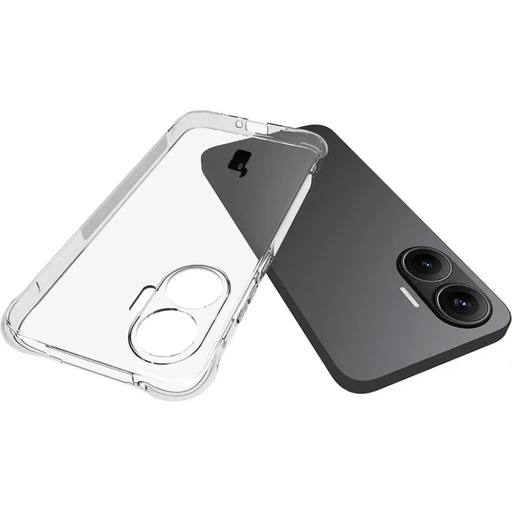 Elastyczne etui Bizon Case Salpa do Xiaomi POCO F7 przezroczyste