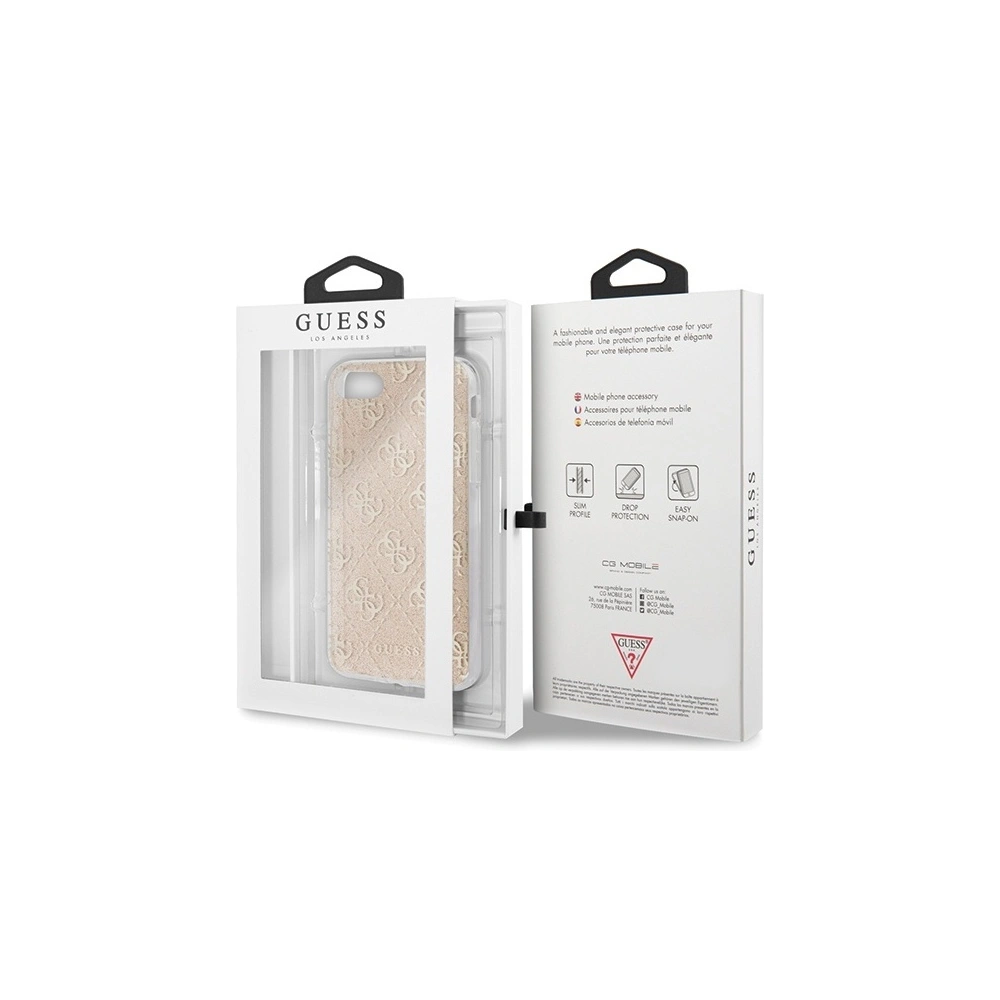 Wholesale Guess GUHCI8PCU4GLGO Apple iPhone SE 2022/SE 2020/8/7 gold hard case 4G Glitter - GUE525GLD - {ean13} - Hurt