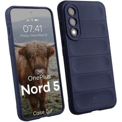 Pancerne etui Bizon Case Tur do OnePlus Nord 5 granatowe