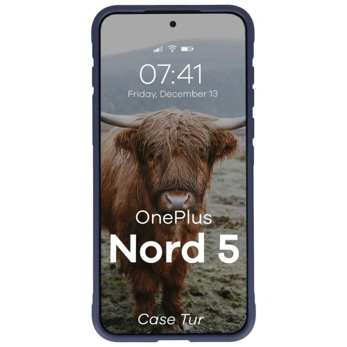 Pancerne etui Bizon Case Tur do OnePlus Nord 5 granatowe