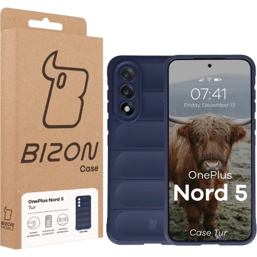 Pancerne etui Bizon Case Tur do OnePlus Nord 5 granatowe