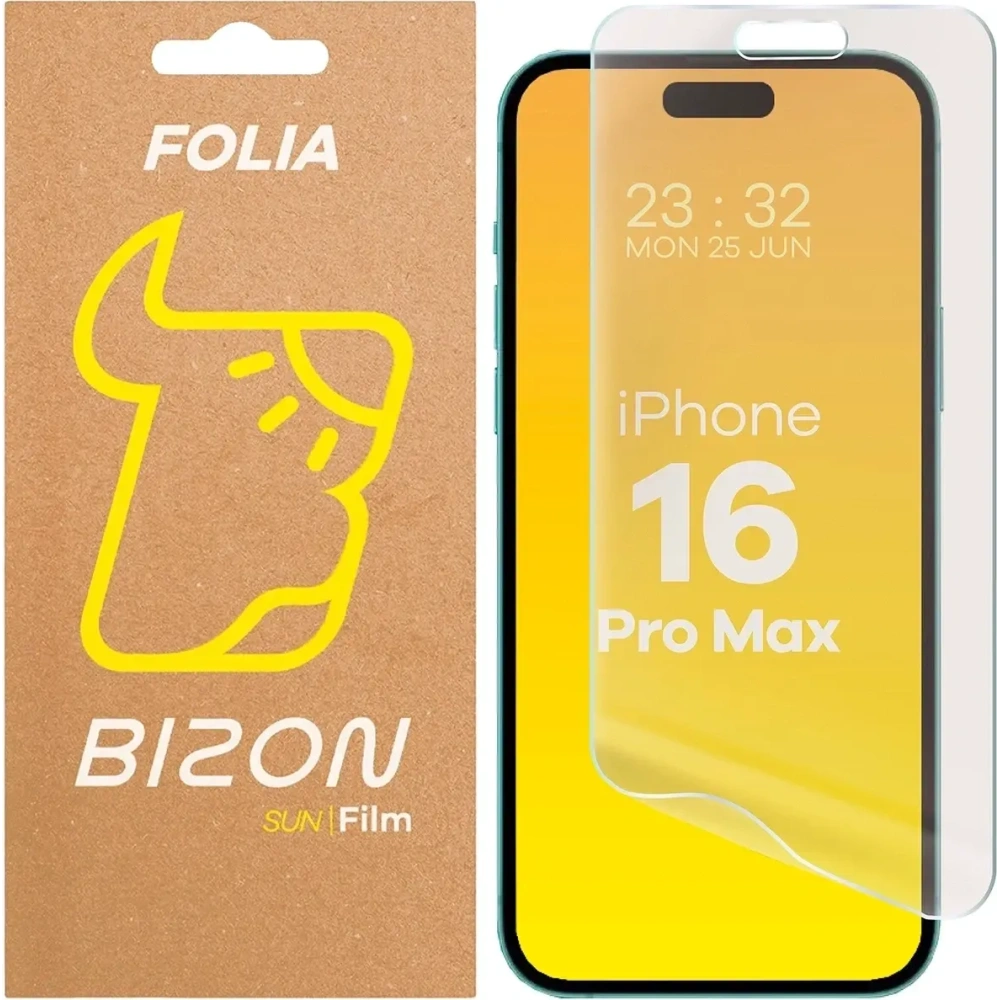 Folia matowa Bizon Glass Film Sun do Apple iPhone 16 Pro Max