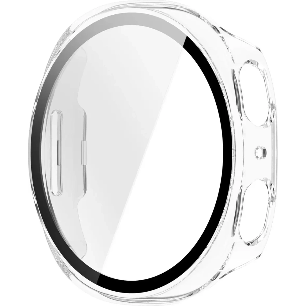 Etui ze szkłem do zegarka Bizon Case+Glass Watch do Samsung Galaxy Watch 8 40mm przeźroczyste