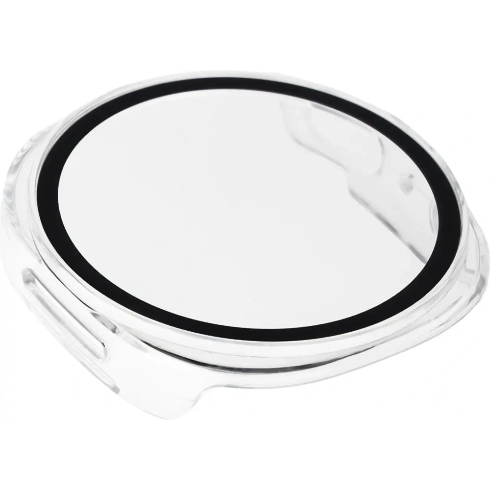 Etui ze szkłem do zegarka Bizon Case+Glass Watch do Samsung Galaxy Watch 8 40mm przeźroczyste
