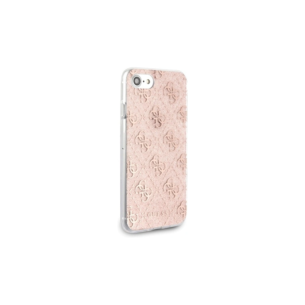 Wholesale Guess GUHCI8PCU4GLPI Apple iPhone SE 2022/SE 2020/8/7 pink hard case 4G Glitter - GUE526PNK - {ean13} - Hurt