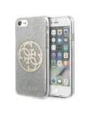 Guess GUHCI8PCUGLLG Apple iPhone SE 2022/SE 2020/8/7 light grey hard case Glitter 4G Circle Logo