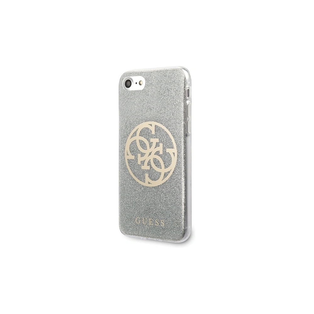 Hurtownia GSM - Etui Guess GUHCI8PCUGLLG Apple iPhone SE 2022/SE 2020/8/7 gri deschis/light grey hard case Glitter 4G Circle Logo - GUE527GRY - {ean13} - Hurt