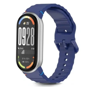Pasek Tech-Protect Silicone Sport do Xiaomi Smart Band 8 / 9 / 10 / NFC Storm Blue