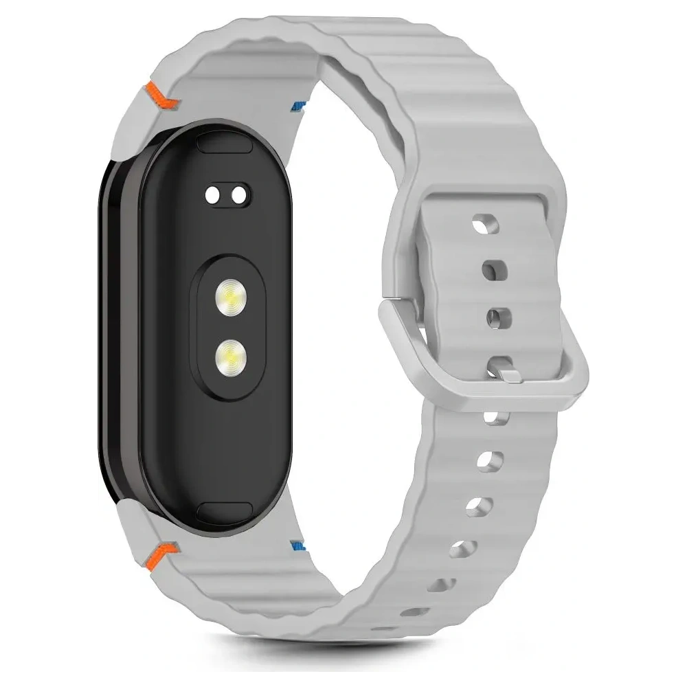 Pasek Tech-Protect Silicone Sport do Xiaomi Smart Band 8 / 9 / 10 / NFC Crayon Grey